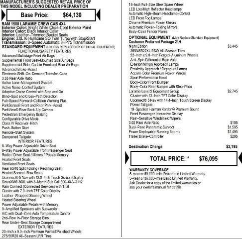 2026 RAM Ram 1500 RAM 1500 LARAMIE CREW CAB 4X4 57 BOX 2026 RAM Ram 1500 RAM 1500 LARAMIE CREW CAB 4X4 57 BOX