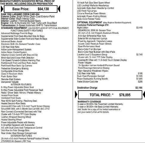 2026 RAM Ram 1500 RAM 1500 LARAMIE CREW CAB 4X4 57 BOX