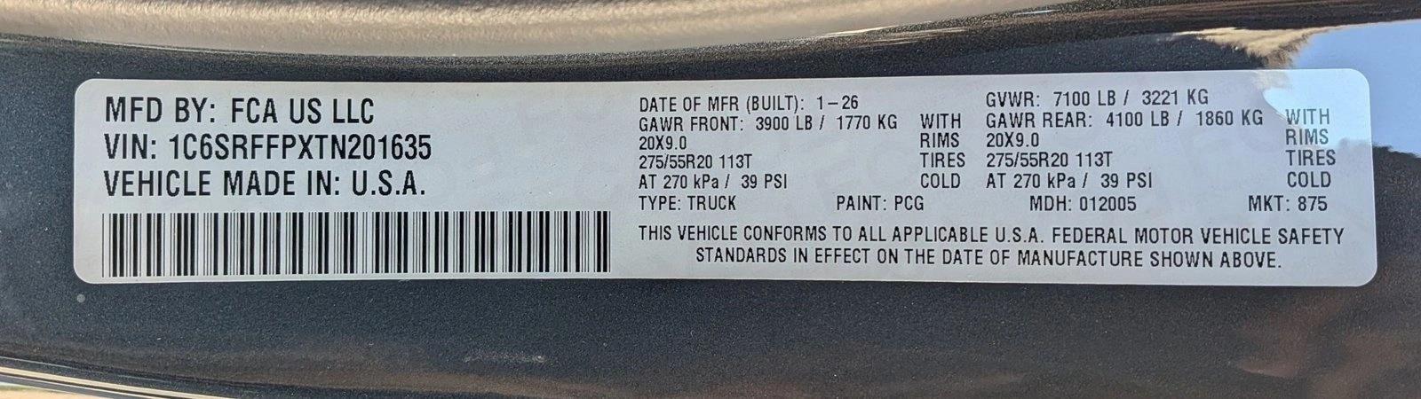 2026 Ram 1500 Big Horn Crew Cab 4x4 5'7" Box