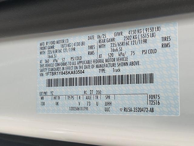 2025 Ford Transit Cargo Van T-250 130 Low Rf 9070 GVWR RWD