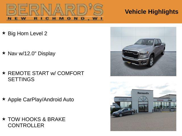 2026 RAM Ram 1500 RAM 1500 BIG HORN CREW CAB 4X4 57 BOX 2026 RAM Ram 1500 RAM 1500 BIG HORN CREW CAB 4X4 57 BOX