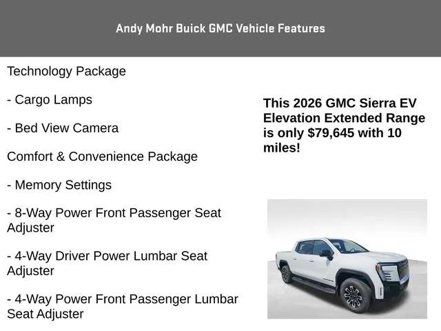 2026 GMC Sierra Extended Range Elevation