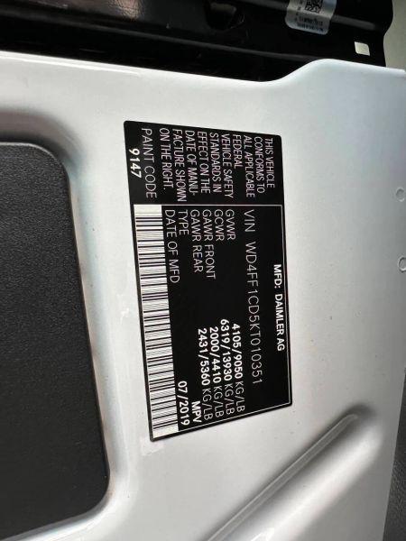 2019 Mercedes-Benz Sprinter 2500 High Roof V6