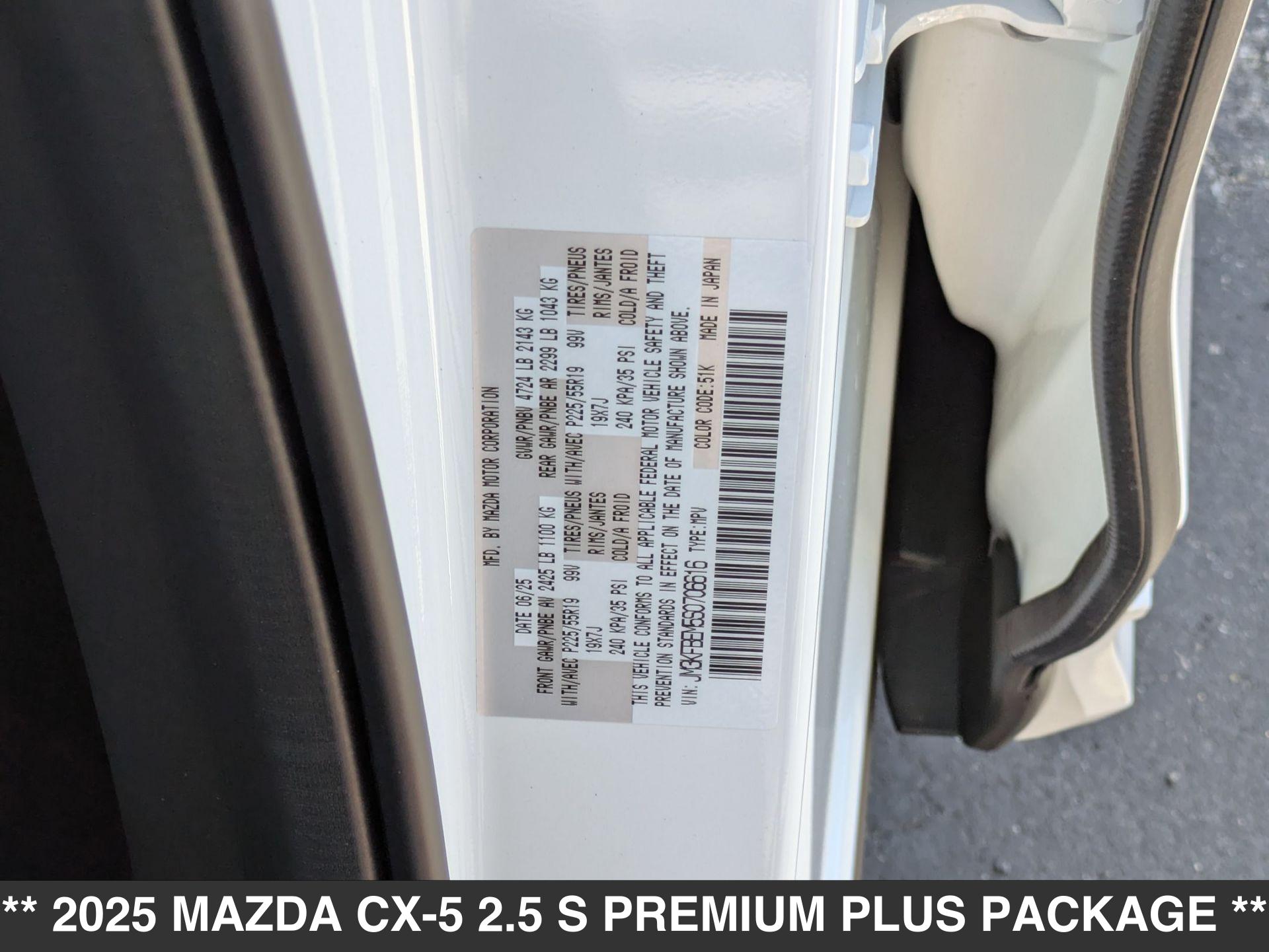 New 2025 Mazda CX-5 2.5 S Premium Plus in North Hills, CA