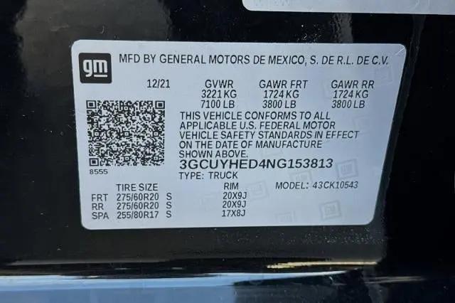 2022 Chevrolet Silverado 1500 4WD Crew Cab Short Bed High Country