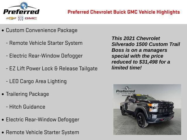 2021 Chevrolet Silverado 1500 Custom Trail Boss 2021 Chevrolet Silverado 1500 Custom Trail Boss