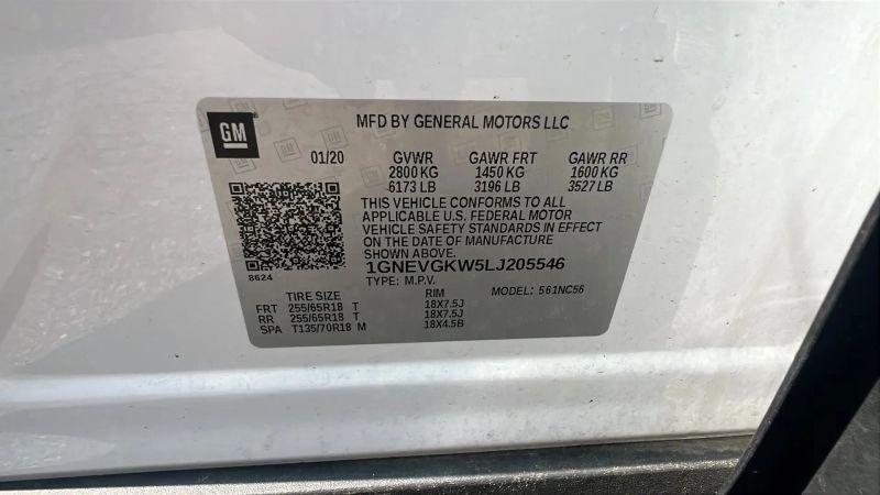 2020 Chevrolet Traverse AWD LT Cloth