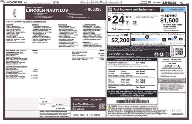 2025 Lincoln Nautilus Reserve