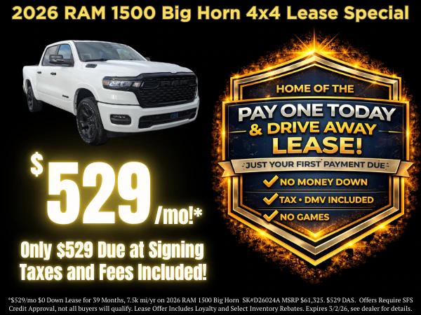 2026 RAM Ram 1500 RAM 1500 BIG HORN CREW CAB 4X4 57 BOX