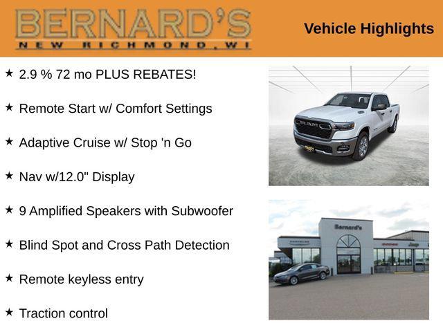 2026 RAM Ram 1500 RAM 1500 BIG HORN CREW CAB 4X4 57 BOX