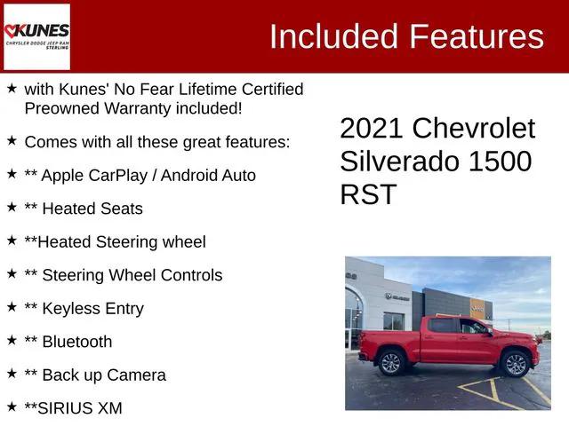 2021 Chevrolet Silverado 1500 4WD Crew Cab Standard Bed RST 2021 Chevrolet Silverado 1500 4WD Crew Cab Standard Bed RST