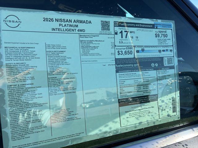 2026 Nissan Armada Platinum
