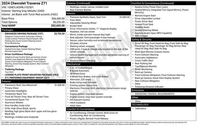 2024 Chevrolet Traverse AWD Z71