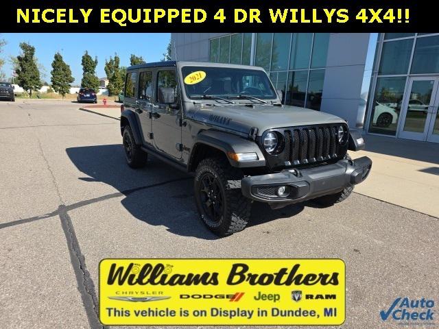 2021 Jeep Wrangler Unlimited Willys 4x4 2021 Jeep Wrangler Unlimited Willys 4x4