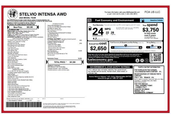 2025 Alfa Romeo Stelvio STELVIO INTENSA AWD