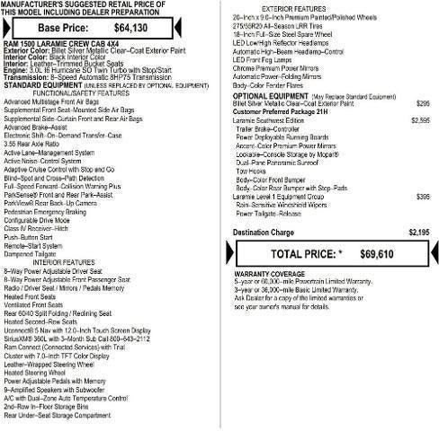 2026 RAM Ram 1500 RAM 1500 LARAMIE CREW CAB 4X4 57 BOX 2026 RAM Ram 1500 RAM 1500 LARAMIE CREW CAB 4X4 57 BOX