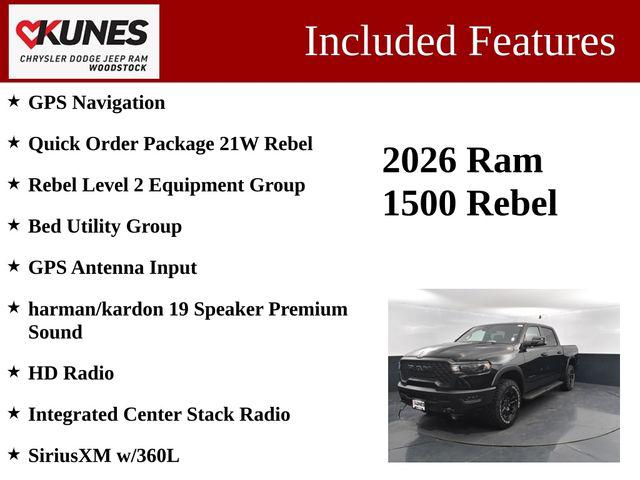 2026 RAM Ram 1500 RAM 1500 REBEL CREW CAB 4X4 57 BOX 2026 RAM Ram 1500 RAM 1500 REBEL CREW CAB 4X4 57 BOX