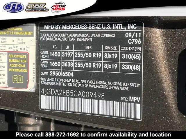 2012 Mercedes-Benz ML 350 BlueTEC 4MATIC