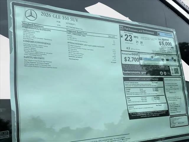 2026 Mercedes-Benz GLE GLE 350 GLE 350