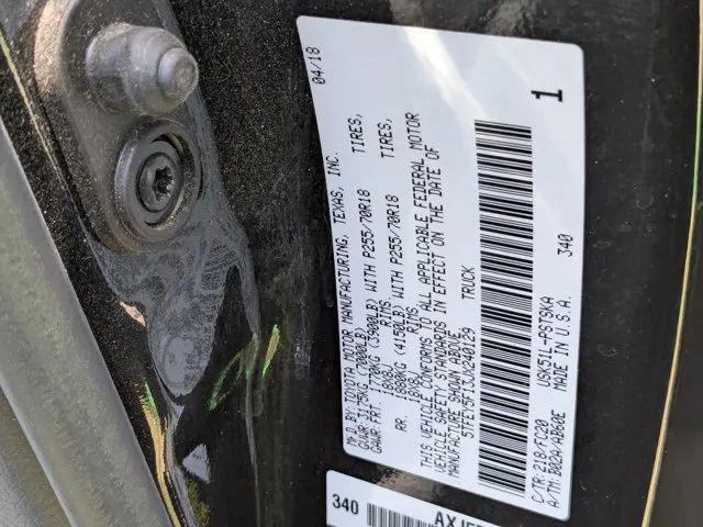 2018 Toyota Tundra SR5 5.7L V8