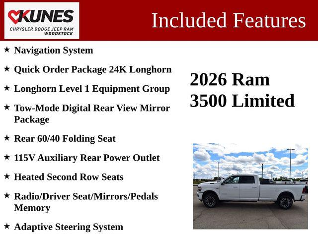 2026 RAM Ram 3500 RAM 3500 LIMITED LONGHORN CREW CAB 4X4 8 BOX