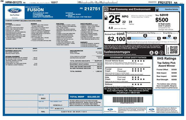 2015 Ford Fusion SE