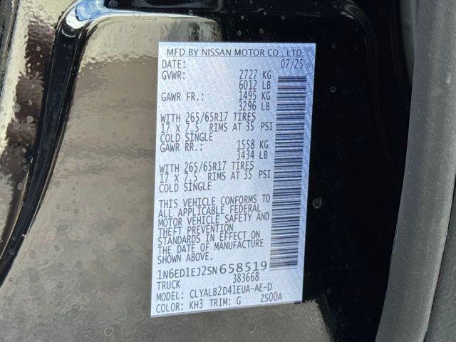 2025 Nissan Frontier Crew Cab SV 4x2