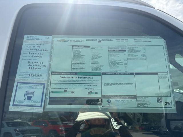 2025 Chevrolet Express Cargo Van RWD 2500 Extended Wheelbase WT