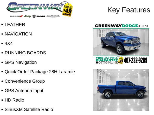 2018 RAM 1500 Laramie Crew Cab 4x4 57 Box