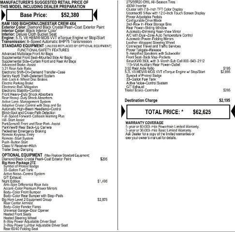2026 RAM Ram 1500 RAM 1500 BIG HORN CREW CAB 4X4 57 BOX 2026 RAM Ram 1500 RAM 1500 BIG HORN CREW CAB 4X4 57 BOX