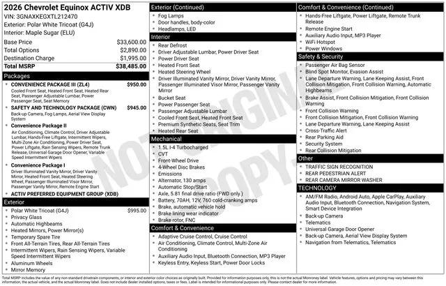 2026 Chevrolet Equinox FWD ACTIV