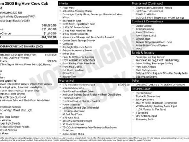 2021 Ram 3500 Big Horn Crew Cab 4x4 8 Box