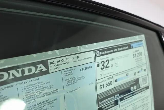 2025 Honda Accord Sedan SE