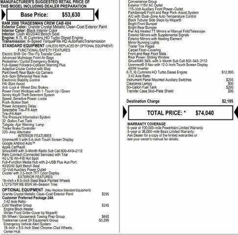 2026 RAM Ram 3500 RAM 3500 TRADESMAN CREW CAB 4X4 8 BOX 2026 RAM Ram 3500 RAM 3500 TRADESMAN CREW CAB 4X4 8 BOX