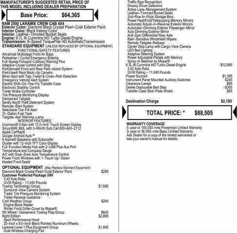 2026 RAM Ram 2500 RAM 2500 LARAMIE CREW CAB 4X4 64 BOX 2026 RAM Ram 2500 RAM 2500 LARAMIE CREW CAB 4X4 64 BOX