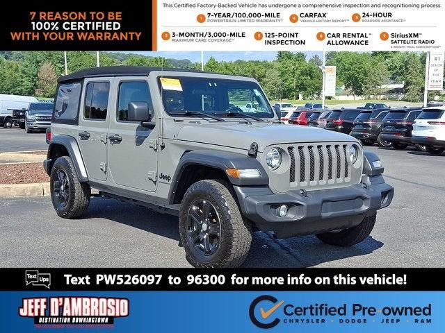 2023 Jeep Wrangler 4-Door Sport S 4x4