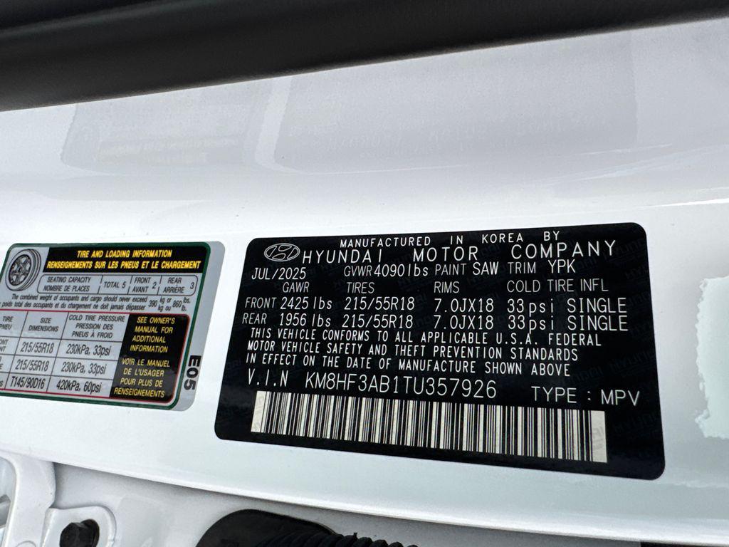 New 2026 White HYUNDAI SEL Sport FWD image 25
