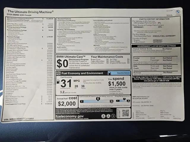 2026 BMW 4 Series 430i