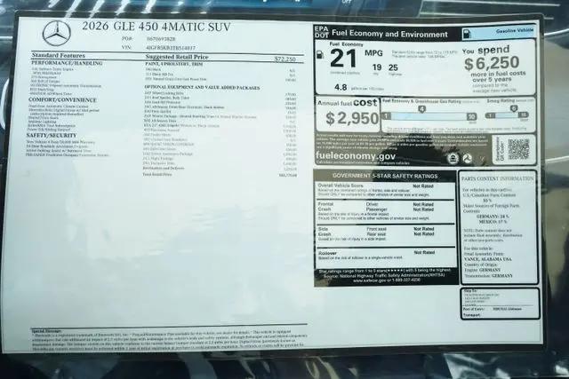 2026 Mercedes-Benz GLE GLE 450 4MATIC