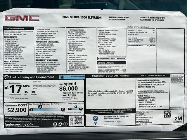 2026 GMC Sierra 1500 Elevation