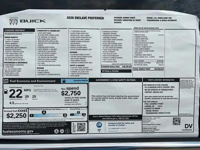 2026 Buick Enclave Preferred