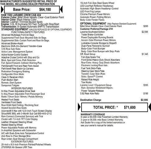 2026 RAM Ram 1500 RAM 1500 LARAMIE CREW CAB 4X4 57 BOX 2026 RAM Ram 1500 RAM 1500 LARAMIE CREW CAB 4X4 57 BOX