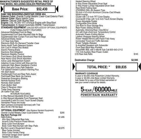 2025 RAM Ram 1500 RAM 1500 BIG HORN CREW CAB 4X4 57 BOX 2025 RAM Ram 1500 RAM 1500 BIG HORN CREW CAB 4X4 57 BOX