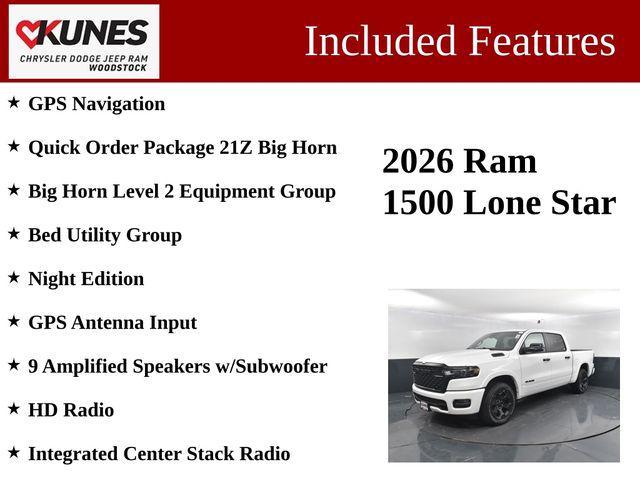 2026 RAM Ram 1500 RAM 1500 BIG HORN CREW CAB 4X4 57 BOX 2026 RAM Ram 1500 RAM 1500 BIG HORN CREW CAB 4X4 57 BOX