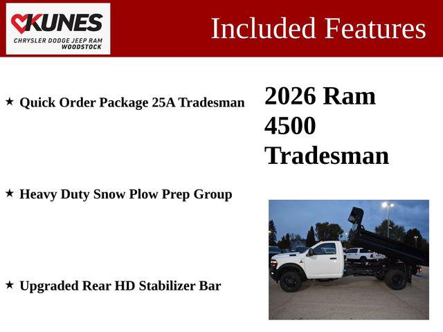 2026 RAM Ram 4500 Chassis Cab RAM 4500 TRADESMAN CHASSIS REGULAR CAB 4X4 84 CA 2026 RAM Ram 4500 Chassis Cab RAM 4500 TRADESMAN CHASSIS REGULAR CAB 4X4 84 CA