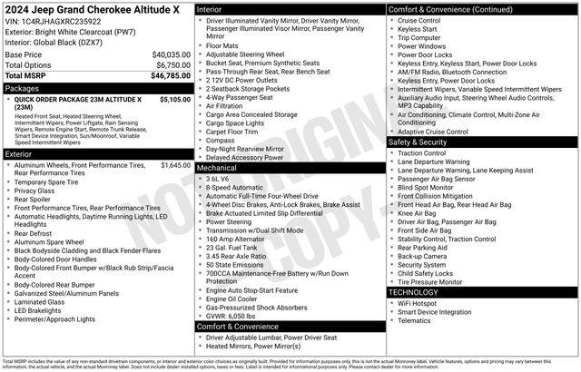 2024 Jeep Grand Cherokee Altitude X 4x4