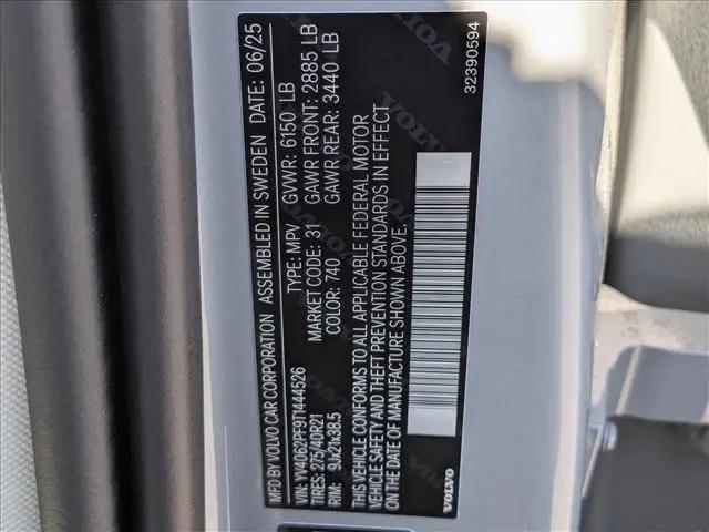 2026 Volvo XC90 Ultra, B6 AWD Gas (mild hybrid), Gasoline, Bright, 7 Seats