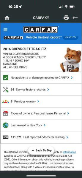 2016 Chevrolet Trax LTZ
