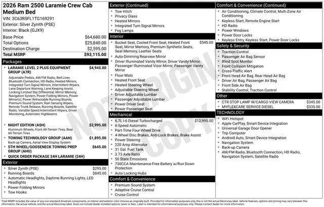 2026 Ram 2500 Laramie Crew Cab 4x4 64 Box