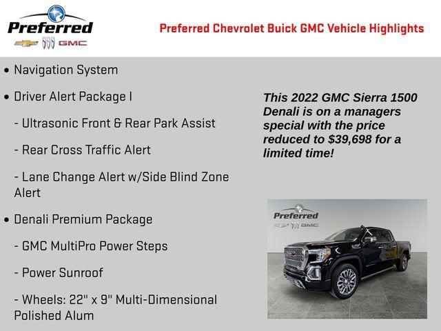 2022 GMC Sierra 1500 Limited 4WD Crew Cab Short Box Denali
